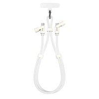 SBOX CABLE TYPE-C TO TYPE-C LANYARD 1.5M WHITE