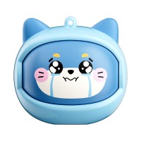 BLACKVIEW KIDS EARBUDS BT6.0 CAT DESIGN ROTATING CHARGING CASE WITH EMOJIS BLUE