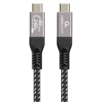 CABLEXPERT PREMIUM USB 4 TYPE-C CHARGING & DATA CABLE 40 Gbps 240W 0.5M