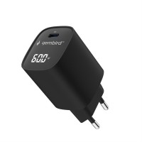 GEMBIRD TYPE-C FAST CHARGER 60W WITH LCD BLACK