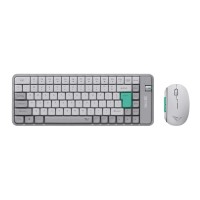 ALCATROZ BT5.3/2.4G MULTI-DEVICE RECHARGEABLE KEYBOARD & MOUSE TETRIZ AIR 300C WINTER WHITE