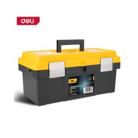 DELI PLASTIC TOOL BOX 17' YELLOW