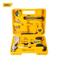 DELI HOUSEHOLD TOOL SET 18PCS YELLOW