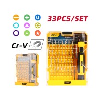 DELI 33-IN-1 PRECISION SCREWDRIVER SET YELLOW