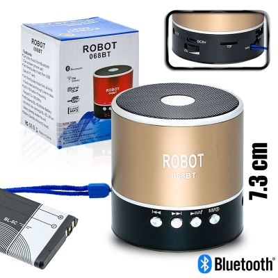 Bluetooth Ηχείο Robot Gold
