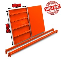 Μονό Ράφι Βαρέως Τύπου 150x40 Πορτοκαλί