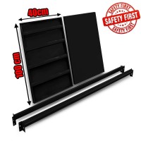 Μονό Ράφι Βαρέως Τύπου 200x40 Μαύρο