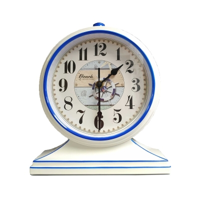 Επιτραπέζιο ρολόι - Ξυπνητήρι - 671901 - White/Blue