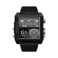 Ψηφιακό/αναλογικό ρολόι χειρός - Skmei - 2020 - Black/Black