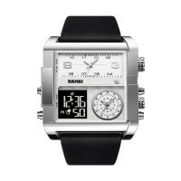 Ψηφιακό/αναλογικό ρολόι χειρός - Skmei - 2020 - Silver/Black