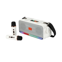 Ασύρματο ηχείο Bluetooth με 2 μικρόφωνα Karaoke - WS950 - 810248 - White