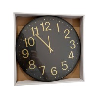 Ρολόι τοίχου - 732 - 130208 - Black/Gold