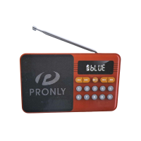 Επαναφορτιζόμενο ραδιόφωνο με Bluetooth - PR-808BT - 241335 - Red