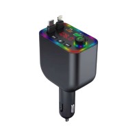 Transmitter αυτοκινήτου Bluetooth με 2 καλώδια φόρτισης - Y4 - 811771