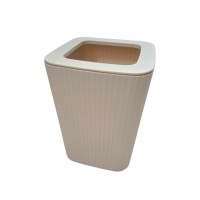Κάδος απορριμμάτων μπάνιου πλαστικός - Beige - 21563