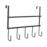 Μεταλλική κρεμάστρα πόρτας 5 θέσεων - 57908