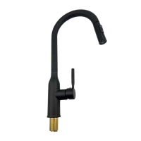 Μπαταρία βρύσης κουζίνας με επεκτεινόμενη κεφαλή - Black - 802318