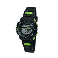 Παιδικό ψηφιακό ρολόι χειρός - LS85 - Lasika - 817421 - Black/Green