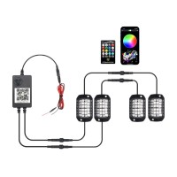 Σετ διακοσμητικά φώτα πλαισίου αυτοκινήτου LED με τηλεχειρισμό - 1112110/R04 - 110852