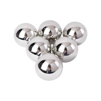 Σετ Χριστουγεννιάτικες μπάλες - 8cm - 6pcs - 326086 - Silver