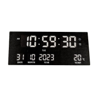 Ηλεκτρονικό ψηφιακό ρολόι LED - JH-3615 - 676173 - White