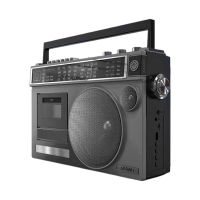 Φορητό ραδιόφωνο & κασετόφωνο με Bluetooth - GLB910 - 718211 - Black