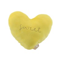 Μαξιλάρι καρέκλας Καρδιά - 40cm - 720194 - Yellow