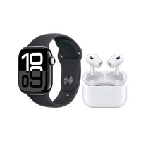 Σετ Smartwatch με ασύρματα ακουστικά Bluetooth & 7 λουράκια - S5000 Pro - 260233 - Black