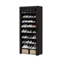 Υφασμάτινη ντουλάπα 9 ραφιών - XG10-9 - 521735 - Black