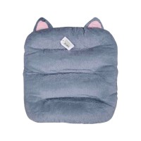 Μαξιλάρι καρέκλας παιδικό με αυτάκια - 40x40cm - 720196 - Grey