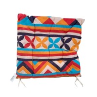 Μαξιλάρι καρέκλας - 40x40cm - 720187 - Beige/Orange/Red