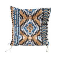 Μαξιλάρι καρέκλας - 40x40cm - 720187 - Beige/Blue