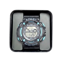 Ψηφιακό ρολόι χειρός - 6859 - 115185 - Black/Light Blue