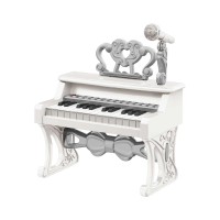 Παιδικό πιάνο mini με μικρόφωνο - 328-2825 - 233103 - White