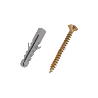 Βίδες με βύσματα - 4×25mm - E6 - Σετ 12 πακέτα των 24 ζευγαριών - 200676