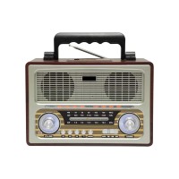Επαναφορτιζόμενο ραδιόφωνο Retro - M1800BT - 654381 - Silver
