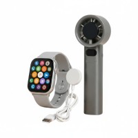 Σετ Smartwatch με ασύρματο ανεμιστήρα χειρός - FAN-50 PRO - 260295 - Grey