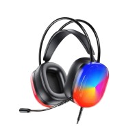 Ενσύρματα ακουστικά - LED RGB Headphones - GM-11 - AWEI - 260868 - Black