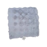 Μαξιλάρι καρέκλας γούνινο - 40x40cm - 571537 - Light Grey