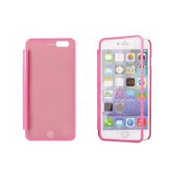 APPLE iPhone 6 Plus - ΘΗΚΗ MEGA VIEW BOOK STYLE ΜΕ ΠΑΡΑΘΥΡΟ, ΡΟΖ