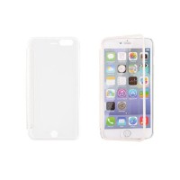 APPLE iPhone 6 Plus - ΘΗΚΗ MEGA VIEW BOOK STYLE ΜΕ ΠΑΡΑΘΥΡΟ, ΑΣΠΡΗ