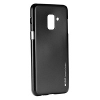 SAMSUNG Galaxy A8 Plus (2018) - ΘΗΚΗ ΣΙΛΙΚΟΝΗΣ MERCURY JELLY ΜΑΥΡΗ
