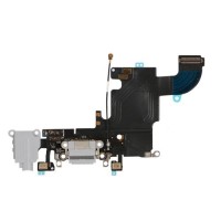 APPLE iPhone 6S - Charging Flex Cable Connector + Audio jack Light Grey