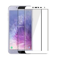 SAMSUNG J600 Galaxy J6 (2018) - TEMPERED GLASS 9H Hardness 0,3mm 5D ΑΣΠΡΟ FULL GLUE