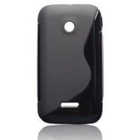 HUAWEI Y210 - ΘΗΚΗ ΣΙΛΙΚΟΝΗΣ S-CASE ΜΑΥΡΗ