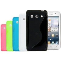 HUAWEI Y525 - ΘΗΚΗ ΣΙΛΙΚΟΝΗΣ S-CASE ΜΑΥΡΗ