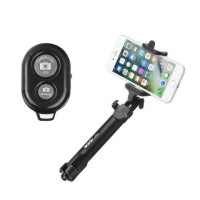 Selfie Stick με Τρίποδο και Bluetooth Χειριστήριο Μαύρο