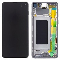 Samsung G973F Galaxy S10 - LCD Touch Prism Black Original GH82-18850A Service Pack