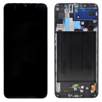 Samsung A705F Galaxy A70 - LCD Touch Black with Frame Original GH82-19747A/19787A Service Pack