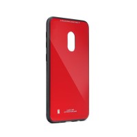 XIAOMI REDMI 8A - ΘΗΚΗ ΣΙΛΙΚΟΝΗΣ GLASS ΚΟΚΚΙΝΗ
